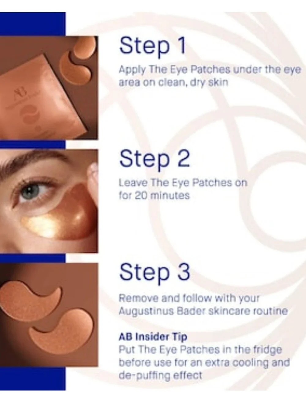 Augustinus Bader Gold Under-Eye Patches Brightness Puffiness Wrinkle Reduction